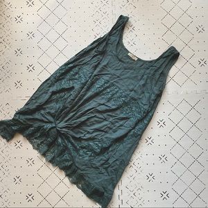 Lace detail slip dress / tunic